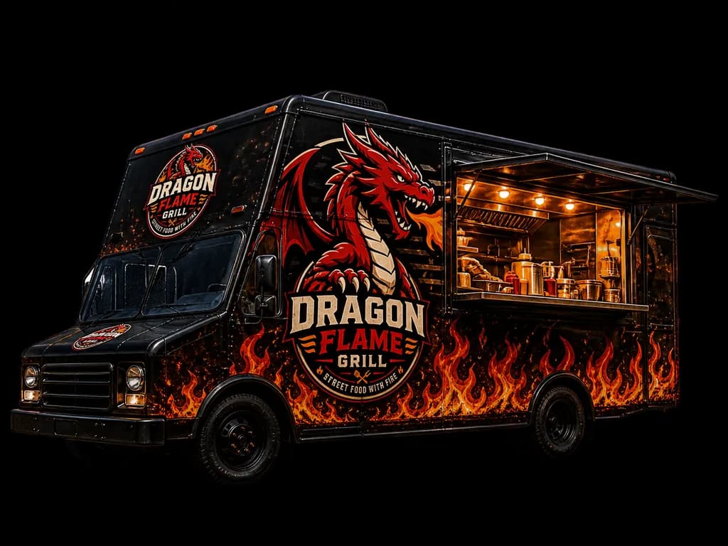Dragon Flame Grill food truck